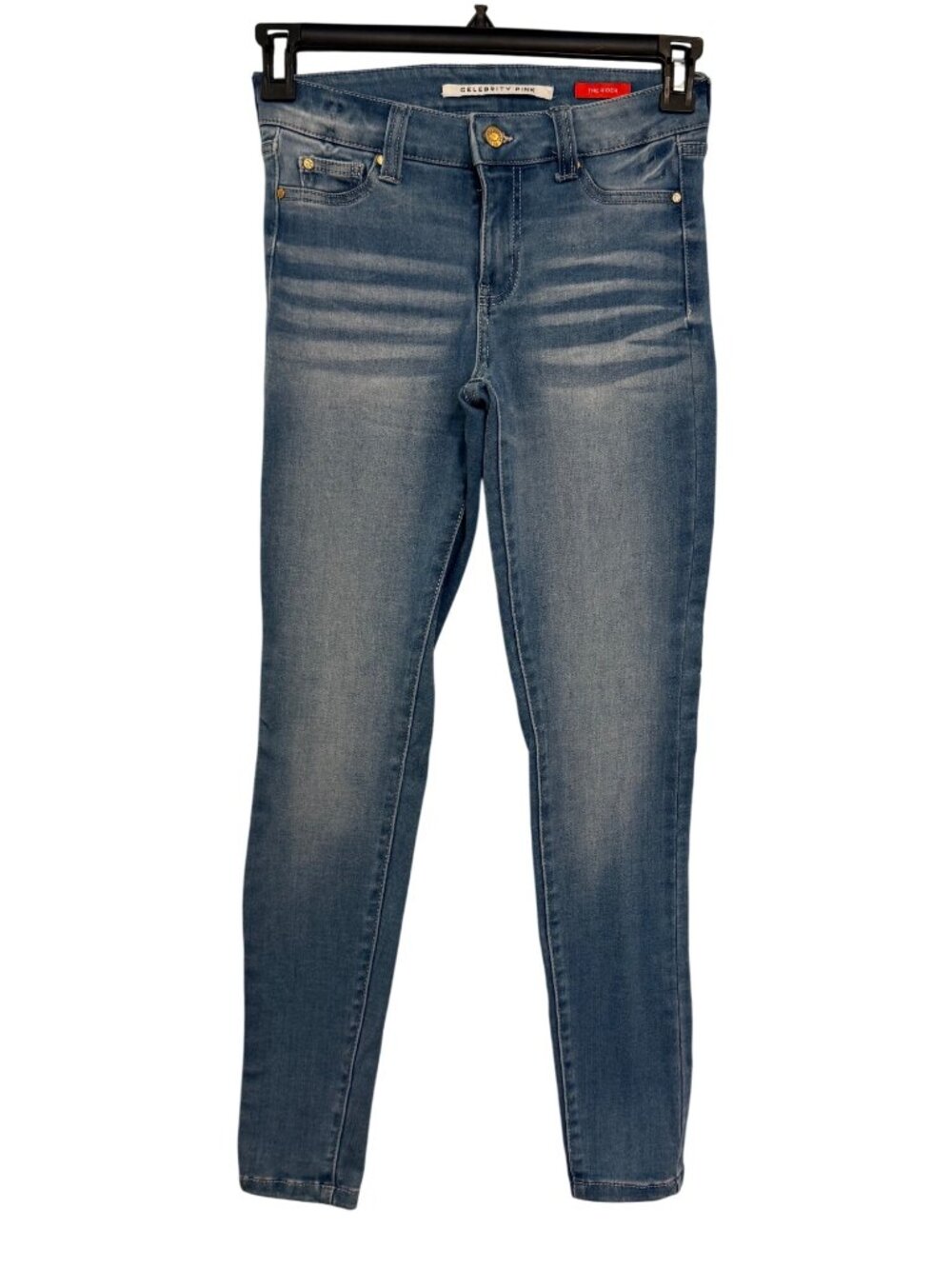 Celebrity Pink The Rider Skinny Jeans Womens 1/25 Light Wash Stretch Denim